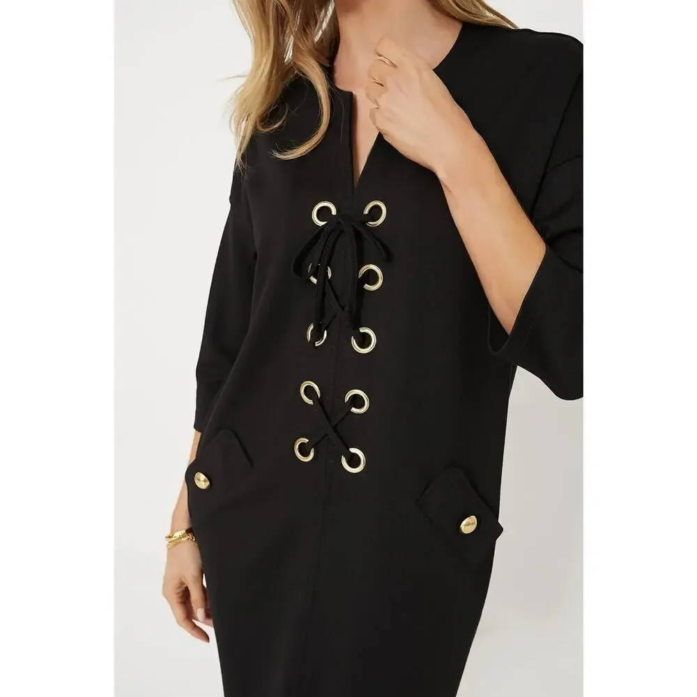 TUCKERNUCK Black Ellington Dress Size XXS NWT Retail $208 Tuckernuck